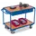 Tafelwagen 250kg 1000x600mm 2 Etages 2 Laden Houten Plaat