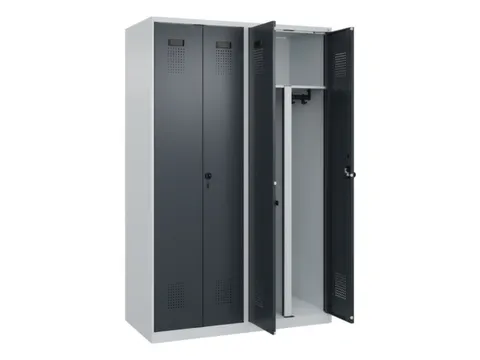 PBM-locker,HxBxD 1850x1200x500mm,4vak,vak B 300mm,draaigrendel