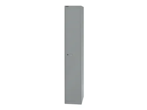 garderobekast,HxBxD 1802x305x457mm,1vak,cil.-slot,romp zilverkleurig