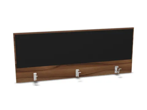 opzetpaneel bureau aanbouw achter NP-tiepolo nut BN8033-zwart 1400mm