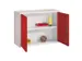 Armoire murale HxlxP 600x800x300mm 1tablette réglable RAL7035 façade