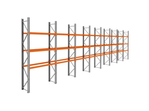 palletstelling,basis+7xaanbouw,HxBxD 3990x15500x750mm,vakl. 3000kg