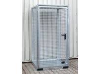gasflessendepot v. 16xØ 230mm fles HxBxD 2170x1085x1140mm m. dak