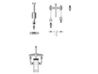 1.80/1 Set spindelaandrukstukken Ø 25-64mm - 3