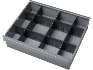 indelingsset,v. werkbank,5vakkenwand,v. front H 130-180mm - 1