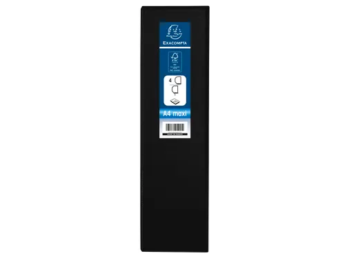 Ringmap Pp Personaliseerbaar Kreacover 4D-Ringen 60mm A4 Maxi Zwart