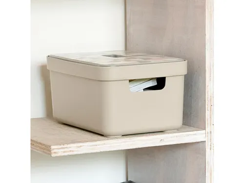 Sigma Home opbergbox 5L beige - 25,2x17,5x12,2cm