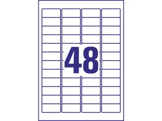Ultra-heavy duty Avery etiket 45,7x21,2mm wit, 40 vel, 48 etiketten pe - 3