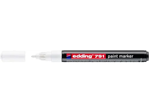 Paintmarker edding 791 op alcoholbasis 1-2mm wit