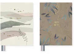 Dummyboek Soft Scenes HC A5 blanco krimp a 2stuks assorti met 3 leesli