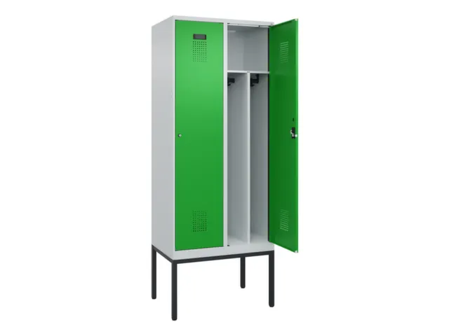 locker voor scheiding van kleding,HxBxD 2120x800x500mm,2vak