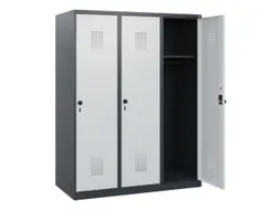 schoollocker,HxBxD 1530x1200x500mm,3vak,vak B 400mm,draaigrendel