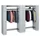 Garderobe Vakkenkastsysteem 1950x2840x480mm 20 Vakken 20 Hangers