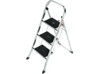 vouwtrapje,3treden m. antislipmatten,bordes H 690mm - 1