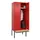 locker met bank,HxBxD 2120x800x815mm,2vak,vak B 400mm,draaigrendel