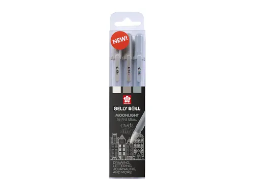 Gelschrijver Sakura Gelly Roll Moonlight 06 urban set à 3 kleuren