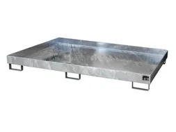 stellingopvangbak,opvangvol. 240l,HxBxD 225x2150x1300mm,staal verzinkt
