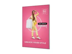 Textielframe Elegant Wand A1 Zilver