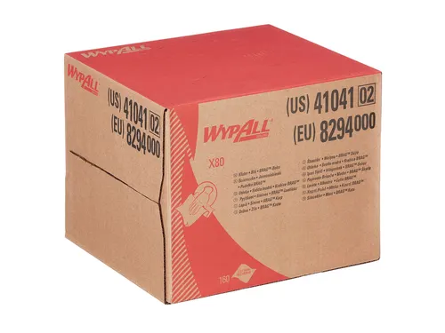 Reinigingsdoek WypAll X80 dispenserdoos 1-laags 160 vel blauw 8294