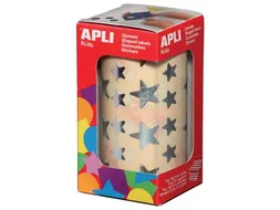 Stickers Op Rol Ster 2360 Stuks Metallic Zilver