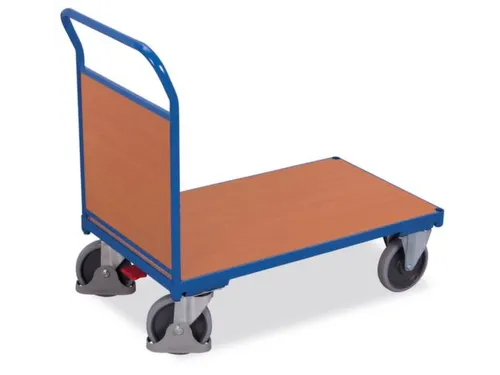 Platformwagen Draagverm. 400kg Lxb 880x500mm 1 Kopwand Ral 5010