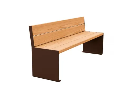 zitbank,B 1800mm,3latten,hout-zitting licht eikenhout,zitting H 450mm