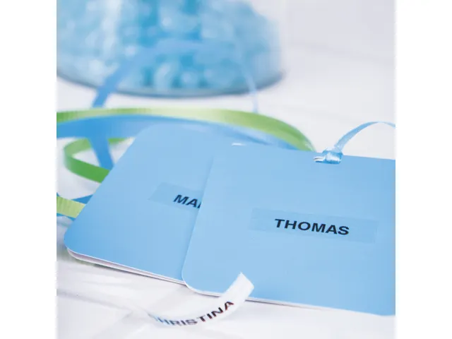Lettertape Dymo 12267 Letratag 12mm Plastic Zwart Op Transparant