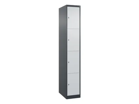 lockerkast,HxBxD 1850x300x500mm,1x4vakken,vak B 300mm,cil.-slot