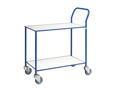 Tafelwagen,Draagverm. 150Kg,2Etage(S),Etage(S) Melaminecoating,Wit