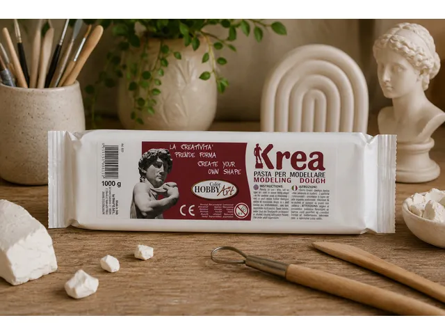 ToyColor Krea boetseerklei 1 kg wit
