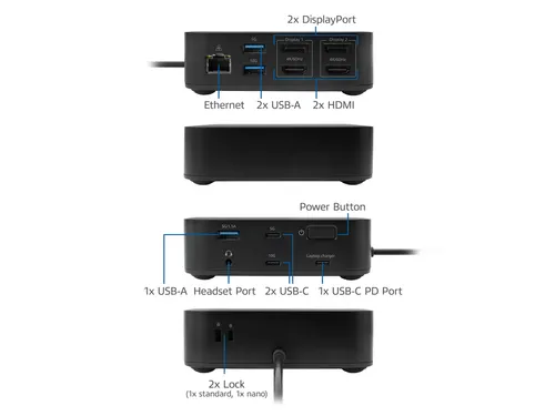 Dockingstation ACT USB-C Dual Monitor met Power Delivery