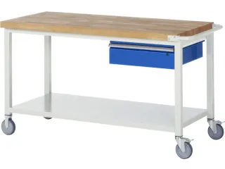 Werkbank Hxbxd 880x1500x700mm Beukenhouten Werkblad 1lade Legbord - 1