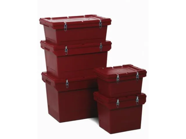 bac UN p. bombes aérosol PP rouge pourpre 27l HxLxl 338x410x310mm