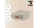 Leitz Puro Opbergdoos met deksel medium laag 8L set van 2 beige