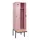 locker met bank,voor scheiding van kleding,HxBxD 2120x600x815mm,2vak