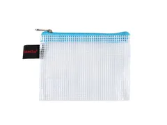 Ritszak Foldersys PVC A7 transp sluiting blauw A7 pochette + turquoise