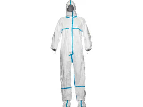 DuPont Tyvek Classic 600+ overall met sokken, wit, maat 2XL, per stuk