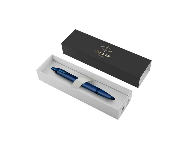 Balpen Parker IM Monochrome Blue Medium + blauwe inkt