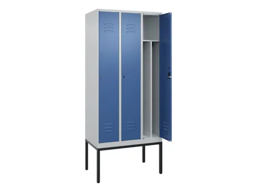 locker voor scheiding van kleding,HxBxD 2120x900x500mm,3vak