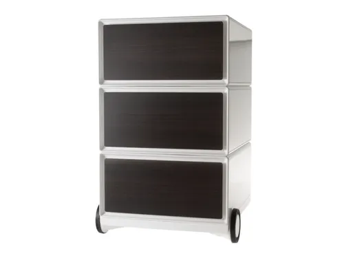 mobiel ladeblok,HxBxD 642x390x436mm,3lade(n),romp wit,front zijwand