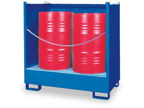 Opvangbak 4x 200l Opvangvol. 220l 1320x 1410x 1290mm 3 Wanden