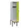 locker met bank,HxBxD 1950x400x815mm,1vak,vak B 400mm,draaigrendel