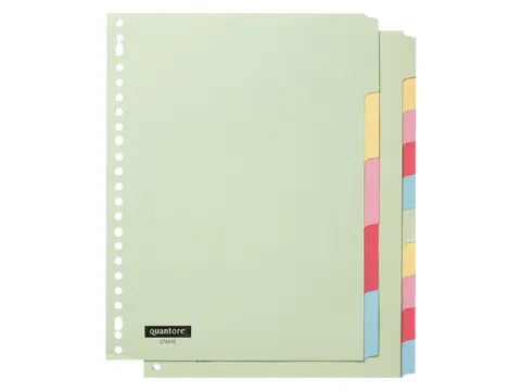 Tabbladen Quantore 23-gaats 10-delig assorti karton