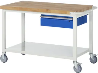 Werkbank 880x1250x700mm Beukenhouten Werkblad 1lade Legbord - 2
