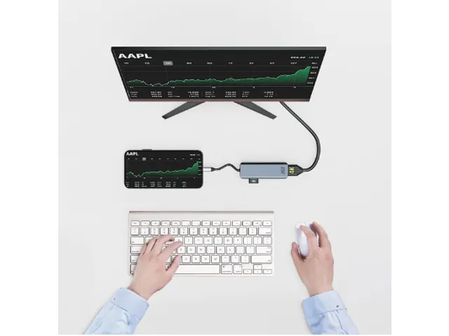 Adapter ACT USB-C 4K multiport voor 2 HDMI monitoren