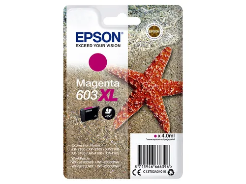Inktcartridge Epson 603XL T03A3 Rood C13T03A34010