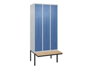 Z-garderobekast,HxBxD 2120x900x815mm,6vak,vak B 300mm,cil.-slot - 1