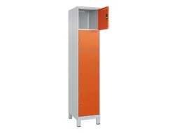lockerkast,HxBxD 1950x400x500mm,1x5vakken,vak B 400mm,cil.-slot,voeten