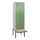 PBM-locker met bank,HxBxD 2120x600x815mm,2vak,vak B 300mm,draaigrendel