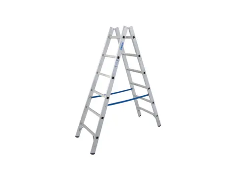 Bokladder Dubbelzijdig Aluminium 1.79m 2x6 Sporten Alu Scharnieren